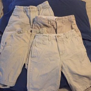 Bundle of 4 pair Gap kids size 10 khaki shorts